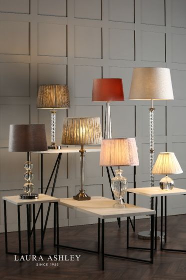 Där Lighting Laura Ashley Meredith Small Table Lamp Cut Glass Crystal Base Only
