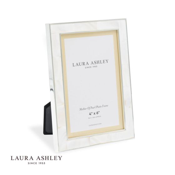 där lighting Laura Ashley Mother Of Pearl Photo Frame 4x6 Inch