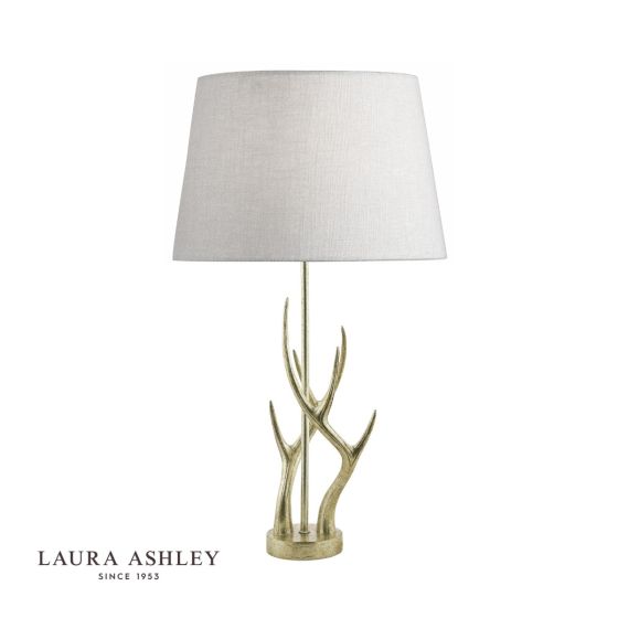 Där Lighting Laura Ashley Mulroy Antler Table Lamp Champagne Base Only
