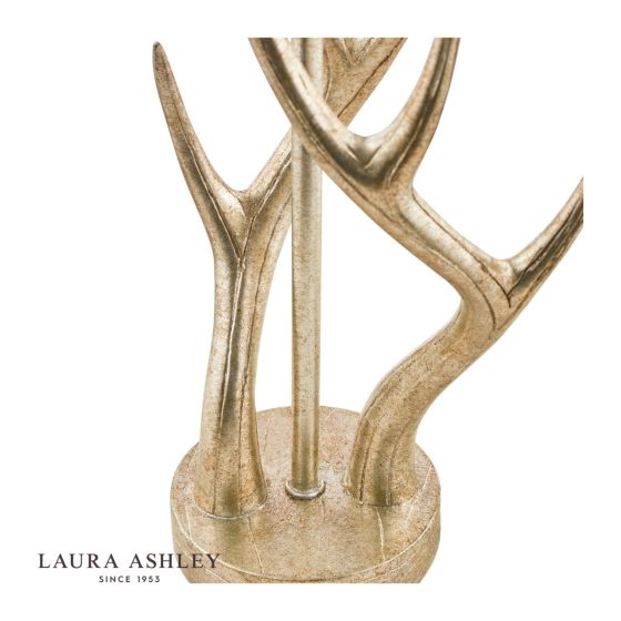 Där Lighting Laura Ashley Mulroy Antler Table Lamp Champagne Base Only