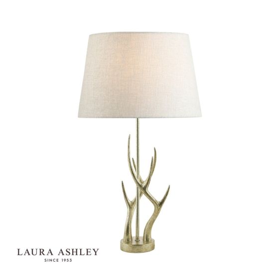 där lighting Laura Ashley Mulroy Antler Table Lamp Champagne Base Only