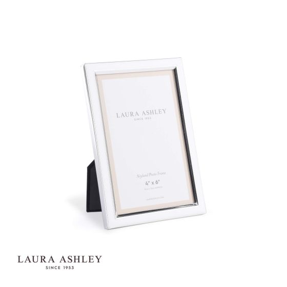 där lighting Laura Ashley Neyland Photo Frame Silver Plated 4x6 Inch