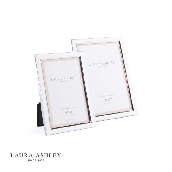 Där Lighting Laura Ashley Neyland Photo Frame Silver Plated 5x7 Inch