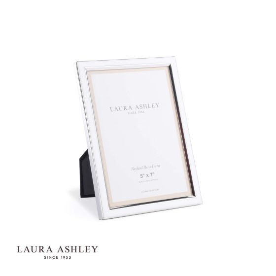 där lighting Laura Ashley Neyland Photo Frame Silver Plated 5x7 Inch