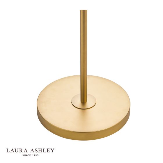 Där Lighting Laura Ashley Rhosill 3 Light Floor Lamp Crystal And Matt Antique Brass