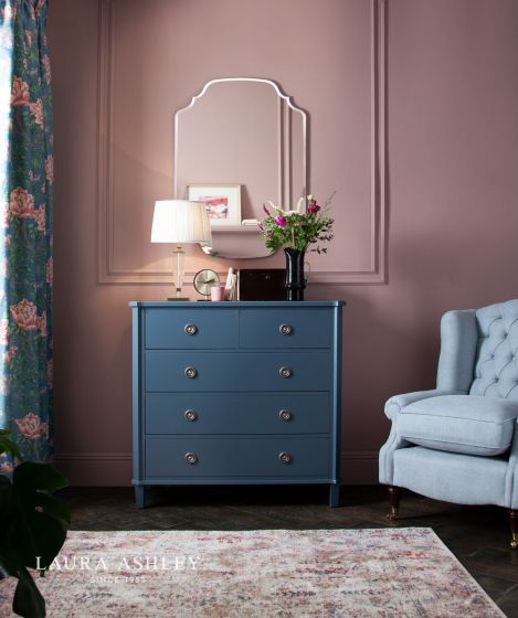 Där Lighting Laura Ashley Rochelle Rectangle Mirror 72 X 100cm