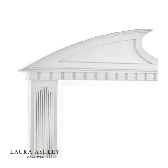 Där Lighting Laura Ashley Rossett Over Mantle Mirror Grey 70 X 120cm