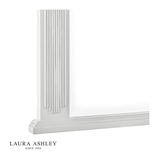 Där Lighting Laura Ashley Rossett Over Mantle Mirror Grey 70 X 120cm