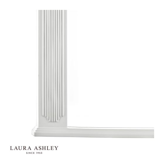 Där Lighting Laura Ashley Rossett Rectangle Mirror Grey 120 X 90cm