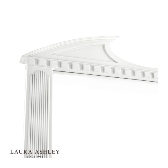 Där Lighting Laura Ashley Rossett Rectangle Mirror Grey 120 X 90cm