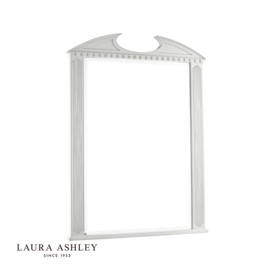 där lighting Laura Ashley Rossett Rectangle Mirror Grey 120 x 90cm