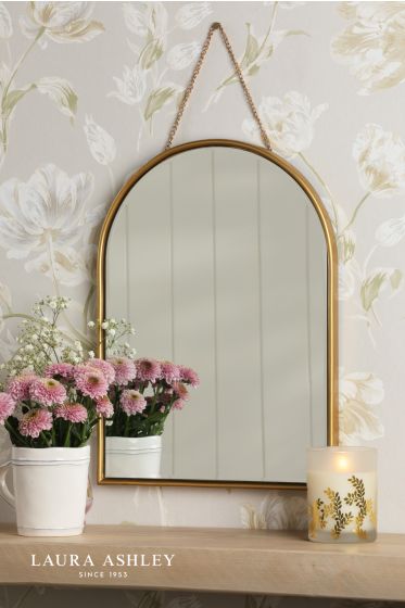 Där Lighting Laura Ashley Roughton Mirror Polished Brass 40 X 29cm
