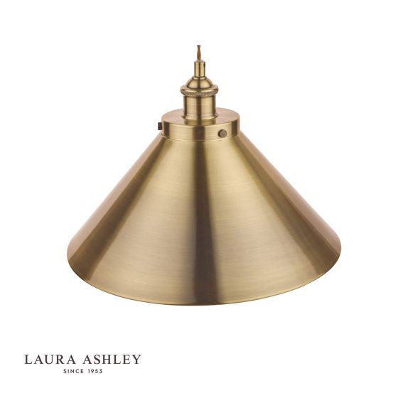 Där Lighting Laura Ashley Rufus Pendant Antique Brass