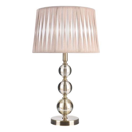 Där Lighting Laura Ashley Selby Grande Table Lamp Amber Glass And Antique Brass Base Only