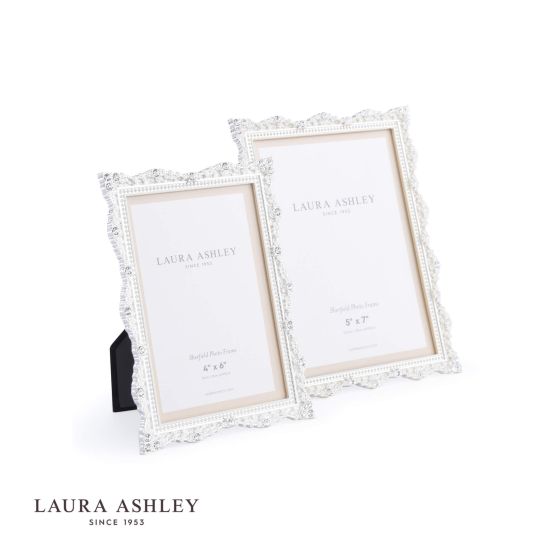 Där Lighting Laura Ashley Sherfield Photo Frame Silver Plated 4x6 Inch