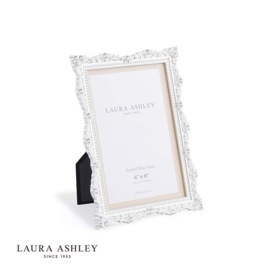 där lighting Laura Ashley Sherfield Photo Frame Silver Plated 4x6 Inch