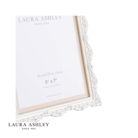 Där Lighting Laura Ashley Sherfield Photo Frame Silver Plated 5x7 Inch