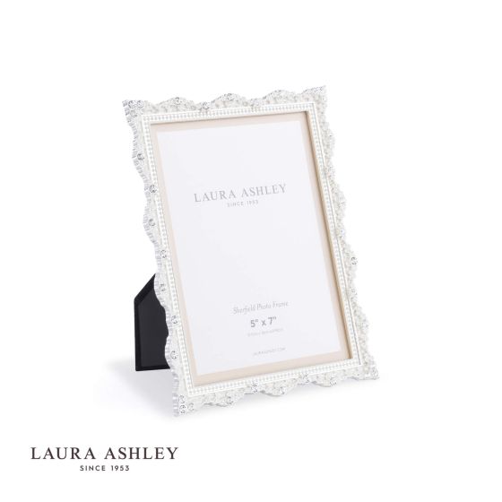 där lighting Laura Ashley Sherfield Photo Frame Silver Plated 5x7 Inch