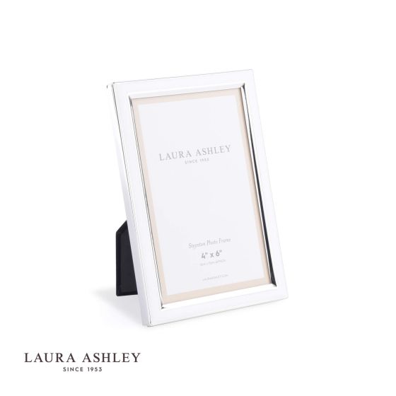 där lighting Laura Ashley Steynton Photo Frame Silver Plated 4x6 Inch