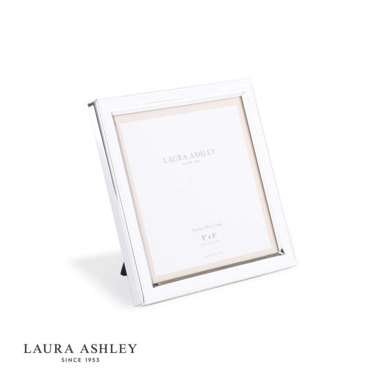 där lighting Laura Ashley Steynton Photo Frame Silver Plated 5x5 Inch