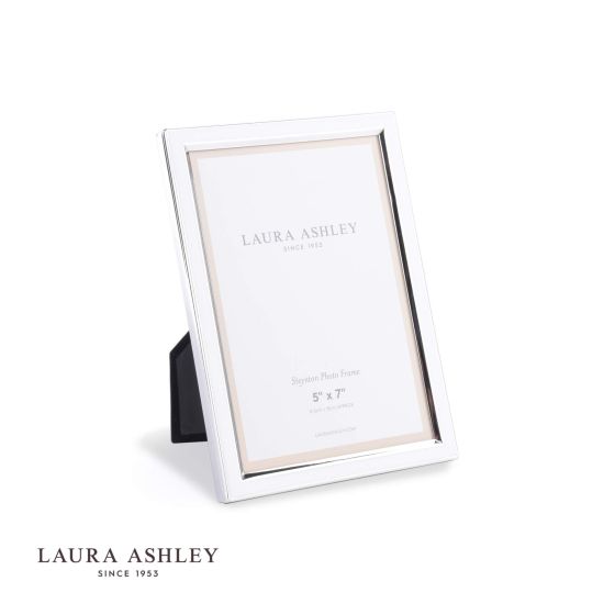 där lighting Laura Ashley Steynton Photo Frame Silver Plated 5x7 Inch