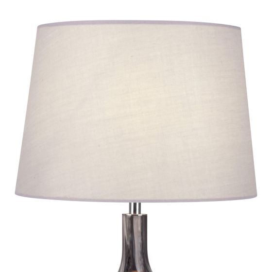 Där Lighting Laura Ashley Swirl Table Lamp Grey Glass With Shade