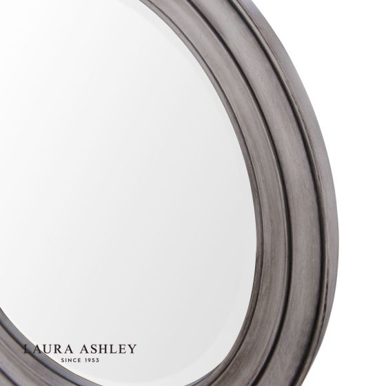 Där Lighting Laura Ashley Tate Mirror Distressed Wood And Mirror 60cm