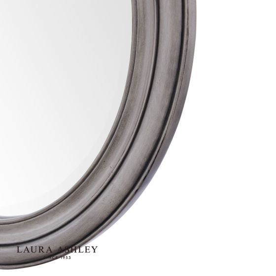 Där Lighting Laura Ashley Tate Mirror Distressed Wood And Mirror 60cm