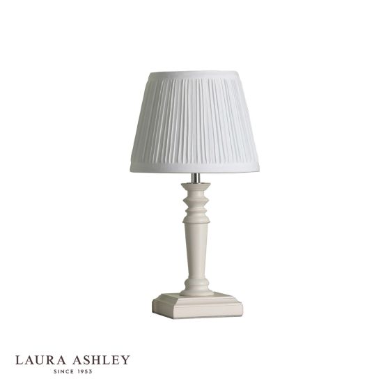 Där Lighting Laura Ashley Tate Twin Pack Table Lamp Distressed Wood With Shade