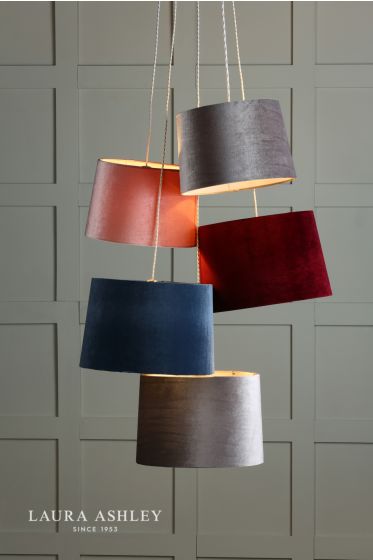 Där Lighting Laura Ashley Velvet Shade Seaspray 35.5cm/14 Inch