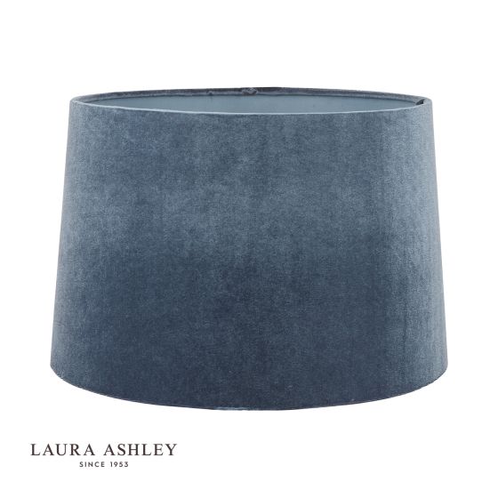 där lighting Laura Ashley Velvet Shade Seaspray 35.5cm/14 inch