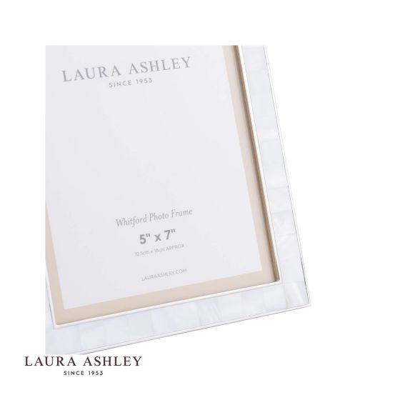 Där Lighting Laura Ashley Whitford Photo Frame Polished Nickel 5x7 Inch