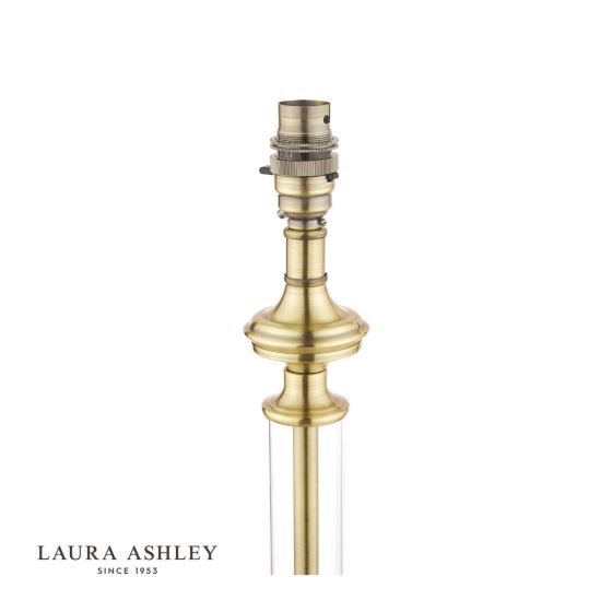 Där Lighting Laura Ashley Winston Table Lamp Antique Brass & Glass Base Only