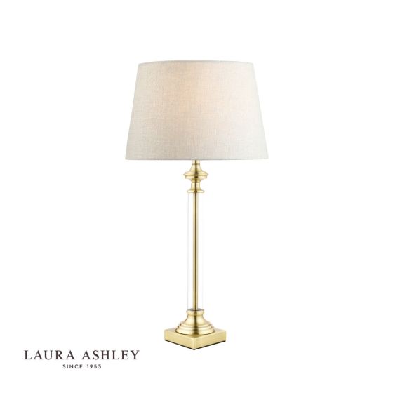 där lighting Laura Ashley Winston Table Lamp Antique Brass & Glass Base Only