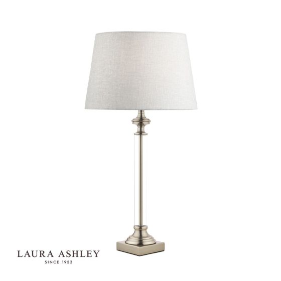 Där Lighting Laura Ashley Winston Table Lamp Antique Chrome & Glass Base Only