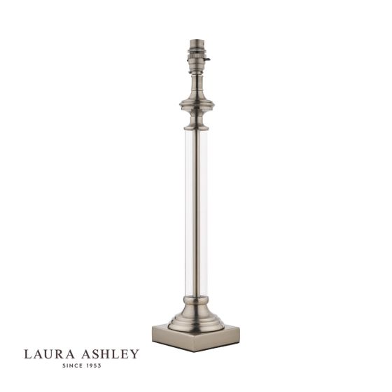 Där Lighting Laura Ashley Winston Table Lamp Antique Chrome & Glass Base Only