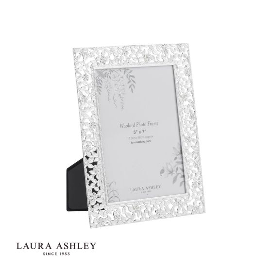där lighting Laura Ashley Woolard Photo Frame Polished Silver 5