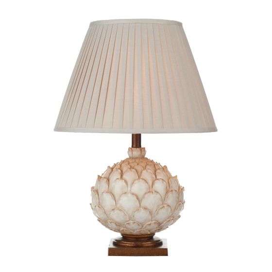 Där Lighting Layer Large Table Lamp Cream With Shade