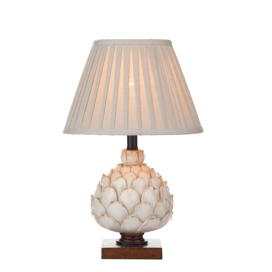 Där Lighting Layer Small Table Lamp Cream With Shade