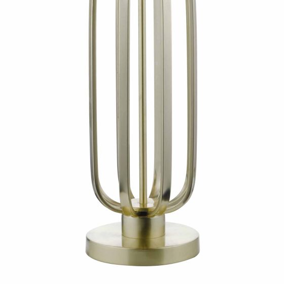 Där Lighting Lucie Table Lamp Satin Brass With Shade