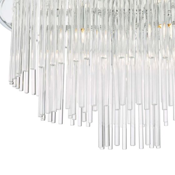 Där Lighting Lukas 13 Light Pendant Polished Chrome Glass