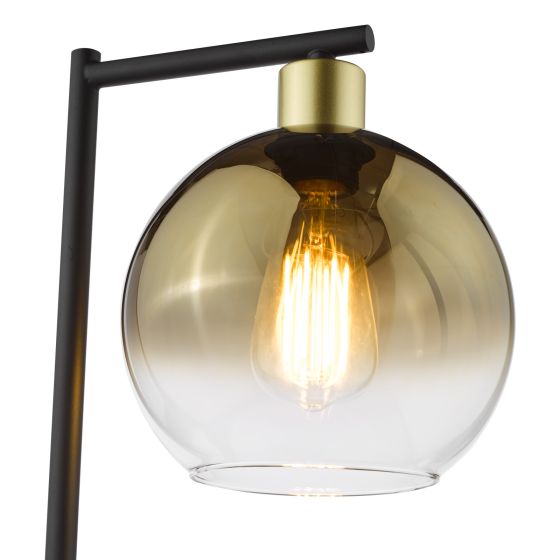 Där Lighting Lycia Table Lamp Satin Gold And Gold Ombre Glass