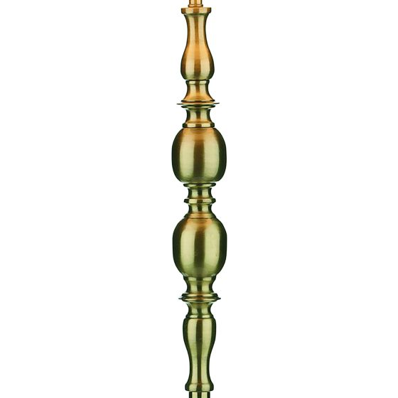 Där Lighting Madrid Floor Lamp Antique Brass With Shade