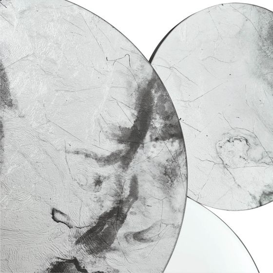 Där Lighting Meco Rectangle Mirror Black Marble Effect 120 X 70cm