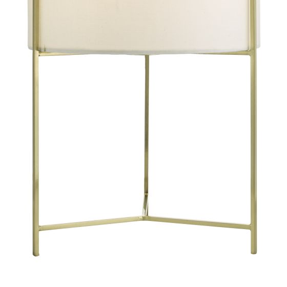 Där Lighting Michaela Table Lamp Satin Gold With Shade