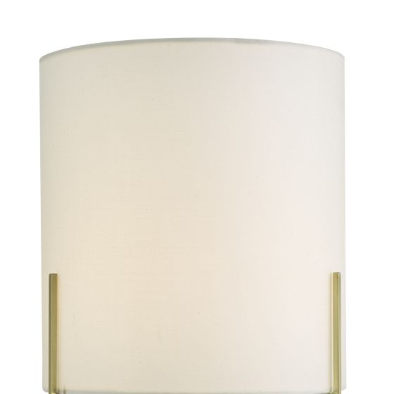 där lighting Michaela Table Lamp Satin Gold With Shade