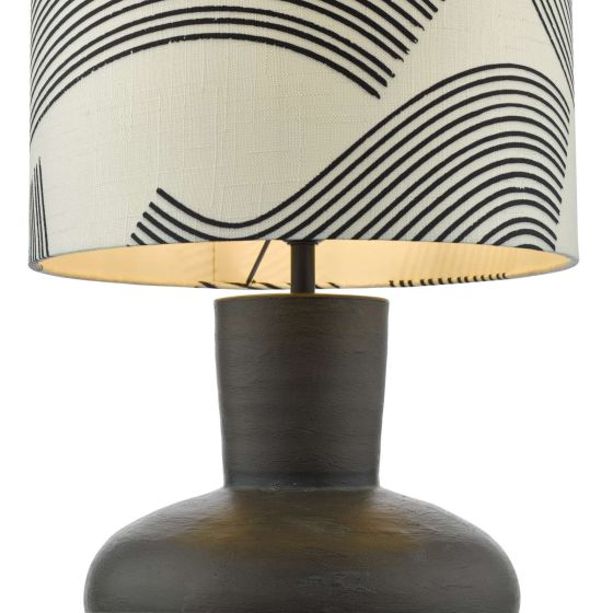 Där Lighting Miho Table Lamp Black/Bronze With Shade