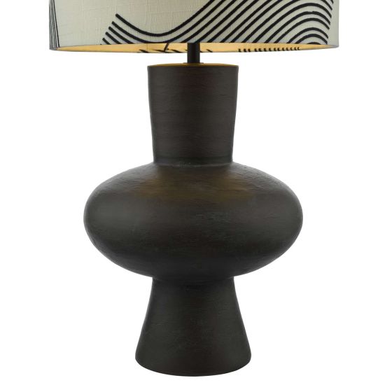Där Lighting Miho Table Lamp Black/Bronze With Shade