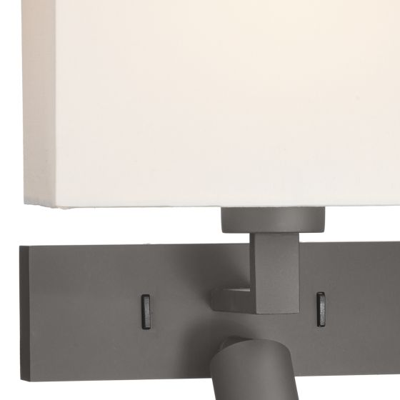 Där Lighting Modena Wall Light With LED In Bronze (Bracket Only)