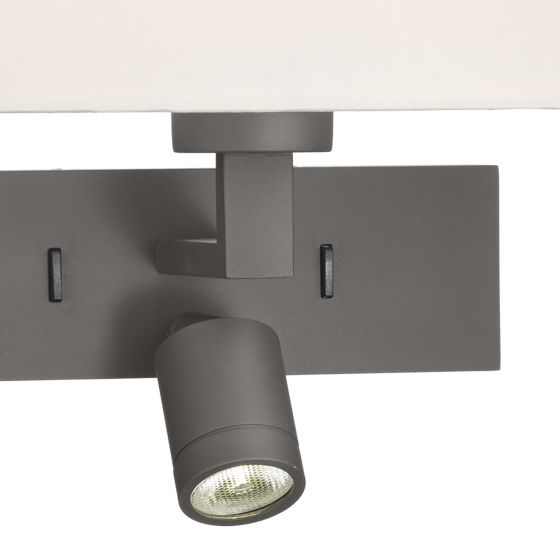 Där Lighting Modena Wall Light With LED In Bronze (Bracket Only)
